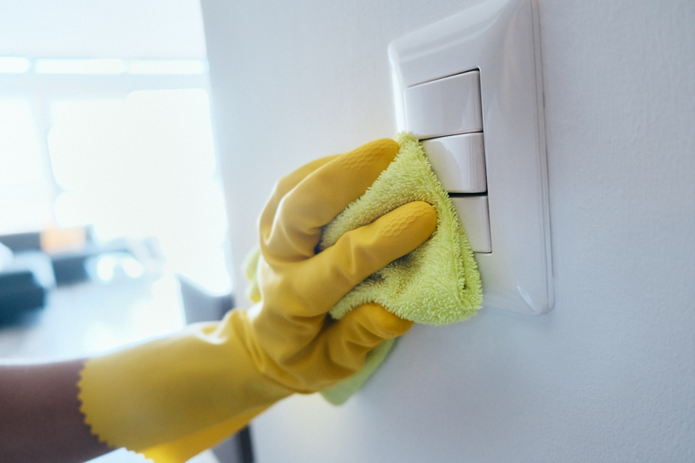 Cleaning light switches after you move