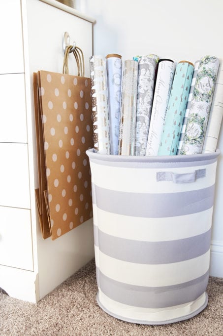 Declutter Gift Wrap Gift Wrapping Station