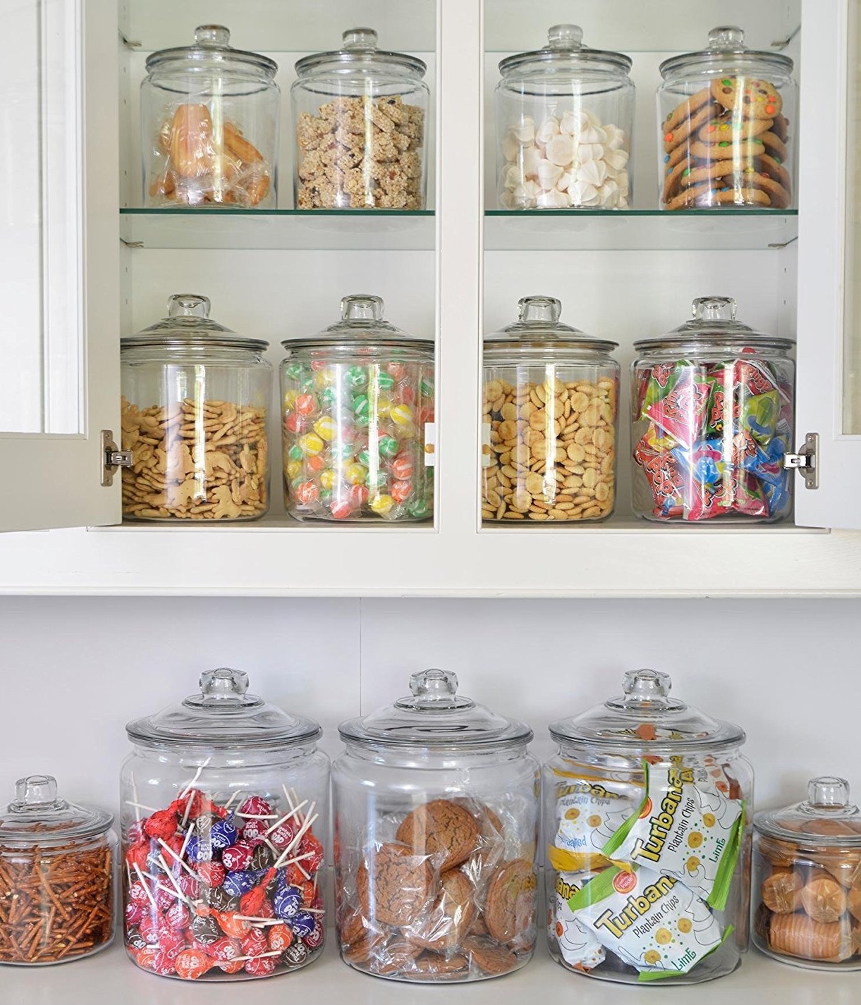 Glass Jars for Kitchen and Pantry Organization and Storage