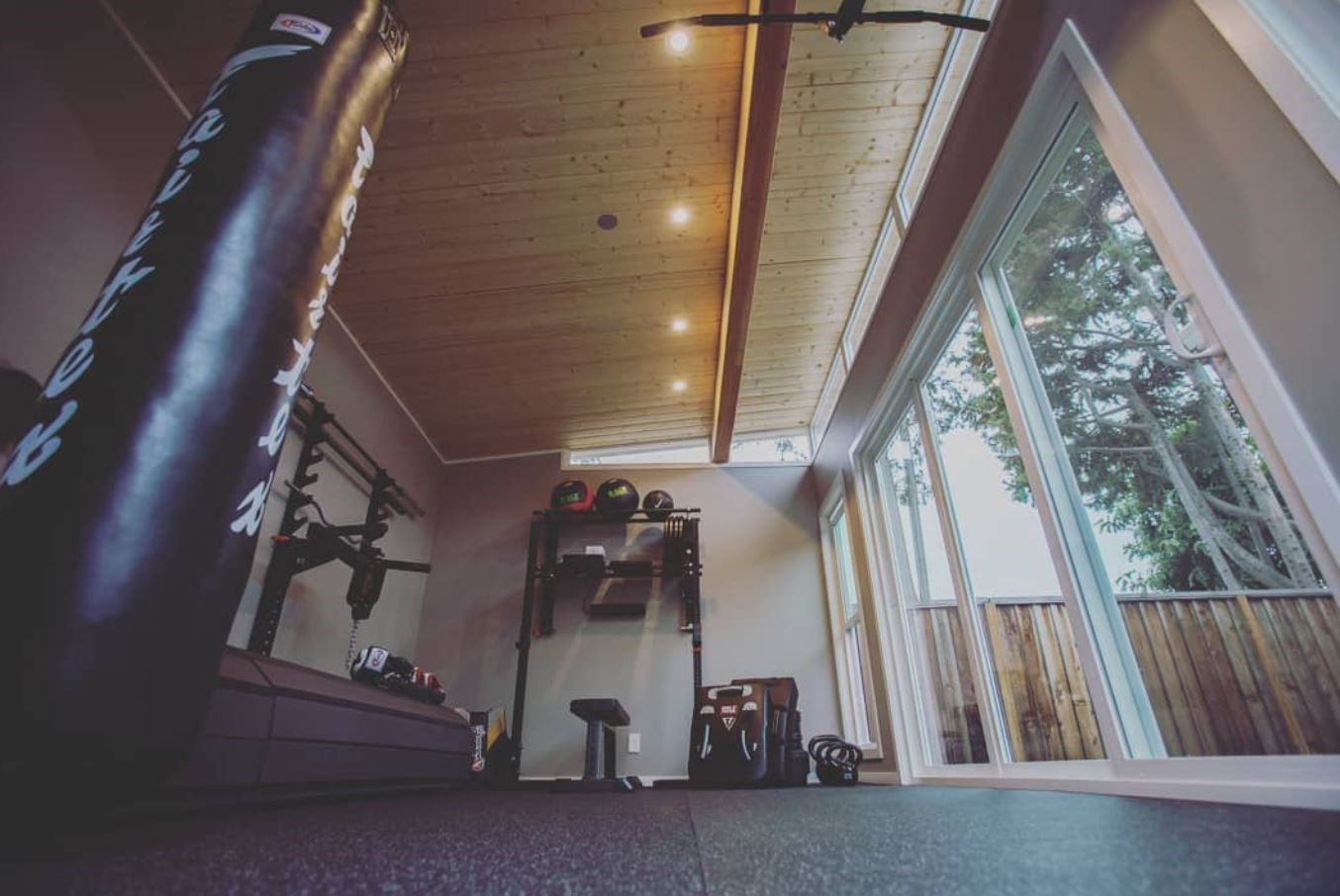 Workout room in a home
