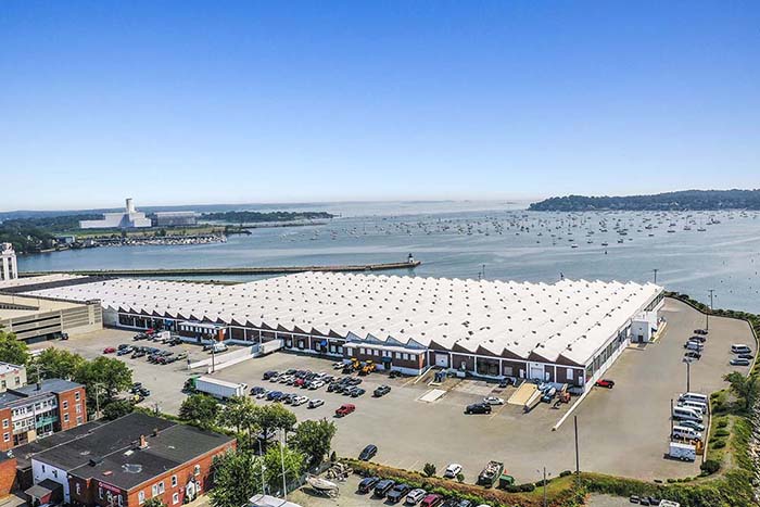 Aerial view of Prime Storage on Congress Street in Salem, MA