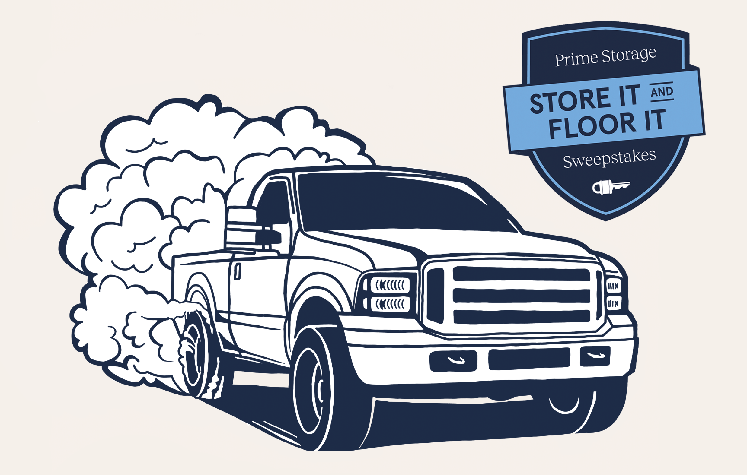 Prime Storage Store It & Floor It truck giveaway sweepstakes