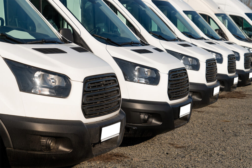 Fleet parking for distribution and delivery vehicles