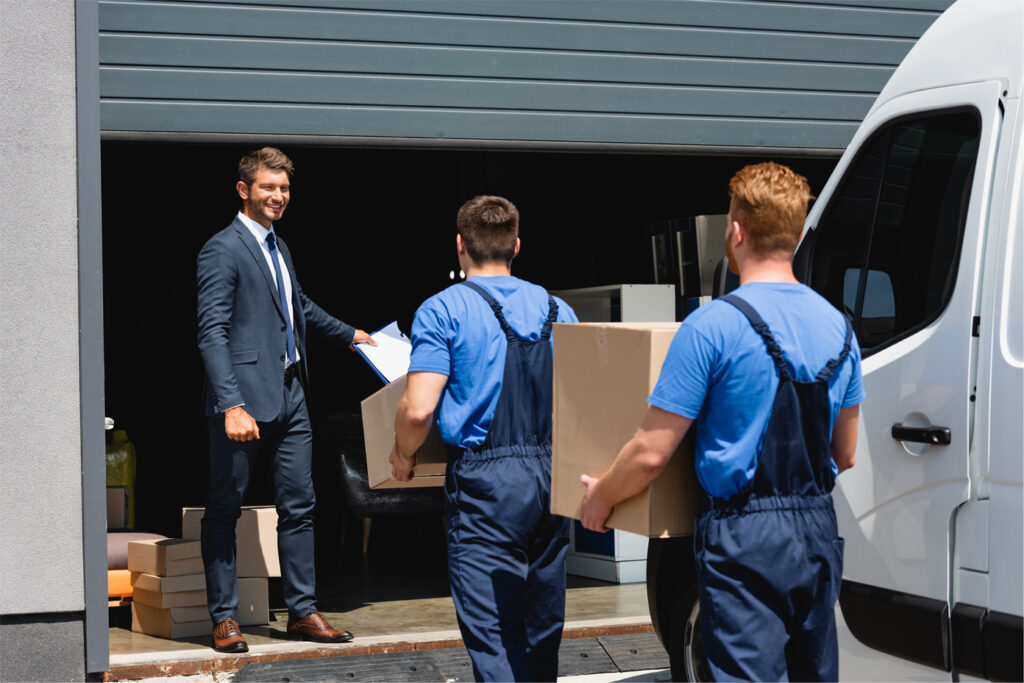 Moving company storage across multiple locations
